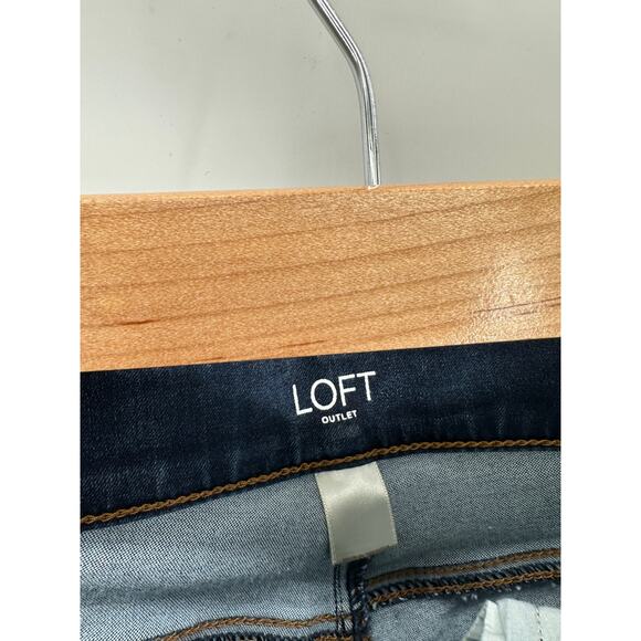 Loft Outlet Dark Wash Legging Denim Jegging Jean Stretch Womens Size 12 - Picture 6 of 7